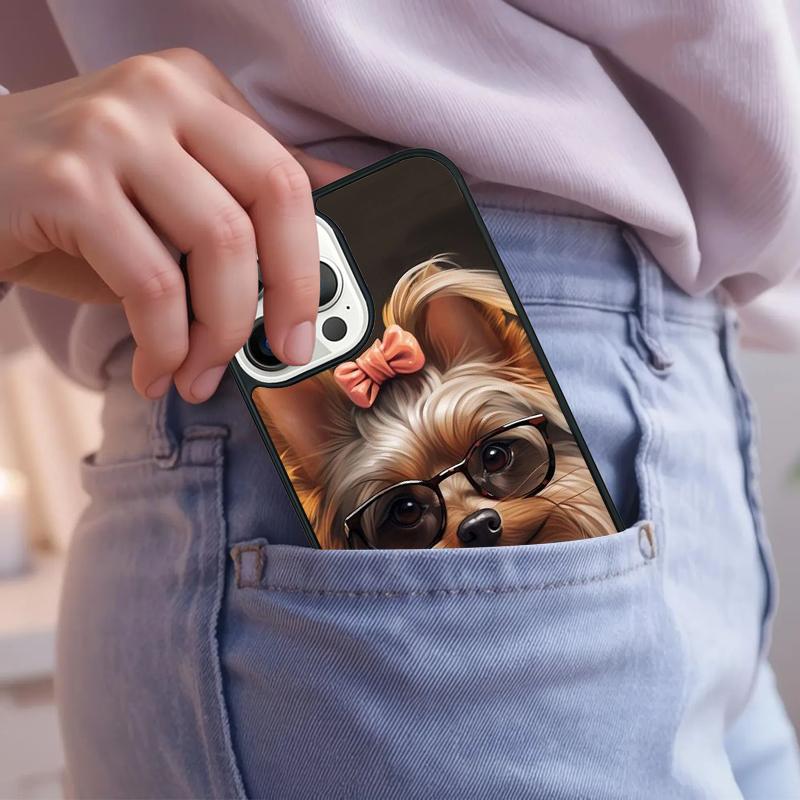 Yorkshire Terrier Yorkie Dog Pet Animal Phone Case For iPhone 17 Air 15 16e 14 13 Pro Max Coque 12 11 Pro Max PLUS Cover