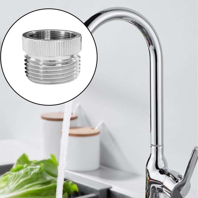 Faucet Adapter with Aerator, 3/4" Thread Sink Faucet To Garden Hose Adapter for Kitchen, Bathroom, Garden, Yard & Balcony