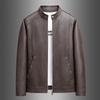 M-XL Spring and Autumn Men's Leather Jacket New Top Leather Jacket Men's PU Leather Jacket Spring and Autumn Trend Standing