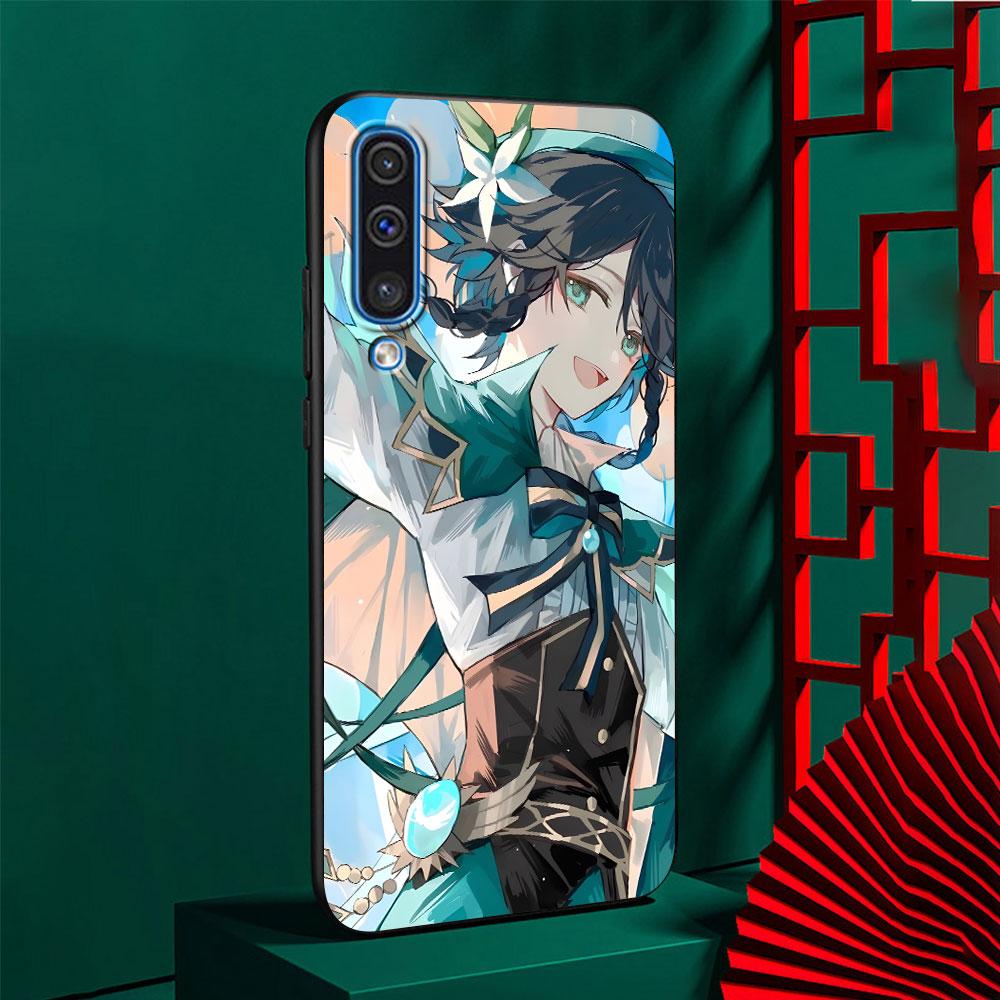 Barbatos Genshin Impact Case for Samsung Galaxy A10s A50 A50s A02s A03s A20 A30 A20e A70 A70s A20s A30s A10 Black Phone Cover
