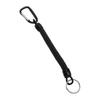 Retractable Spring Elastic Rope Security Gear Tool Anti Lost Keychain Fishing LanyardBlack