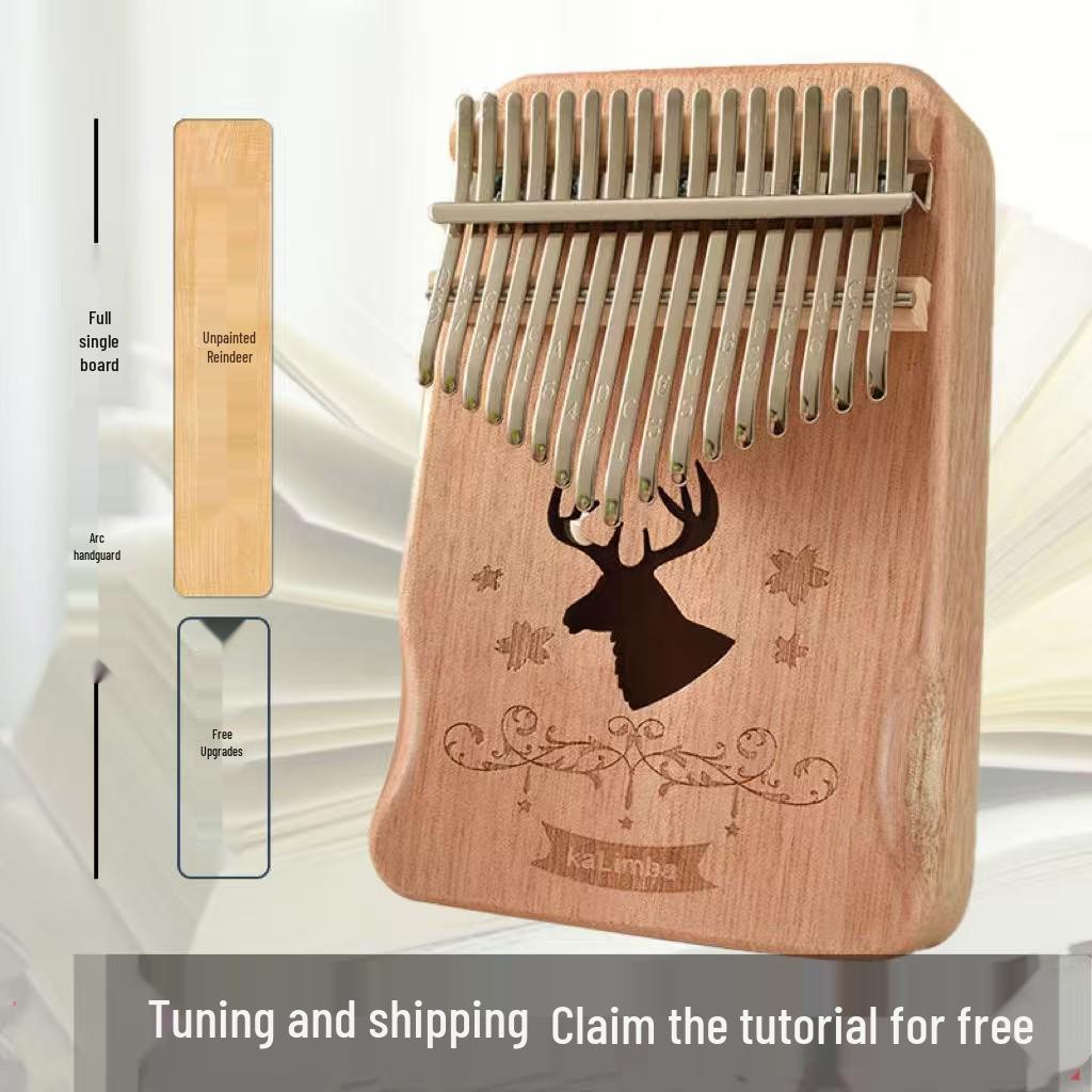Grenzüberschreitende Kalimba: 17/21-Ton Daumenklavier mit Aufkleber-Etikett