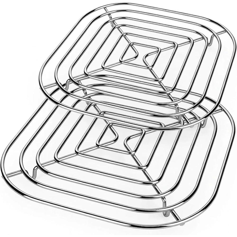 304 stainless steel air fryer rack, a replacement crispy plate for FN101 and FN103 2.5-4 quart glass air fryers, upgrading airflow.