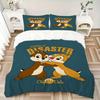 3pcs Chip 'n' Dale Printed Bedding Set, Breathable And Soft, Machine Washable, Christmas Gift, Suitable for Bedroom Decoration, 070
