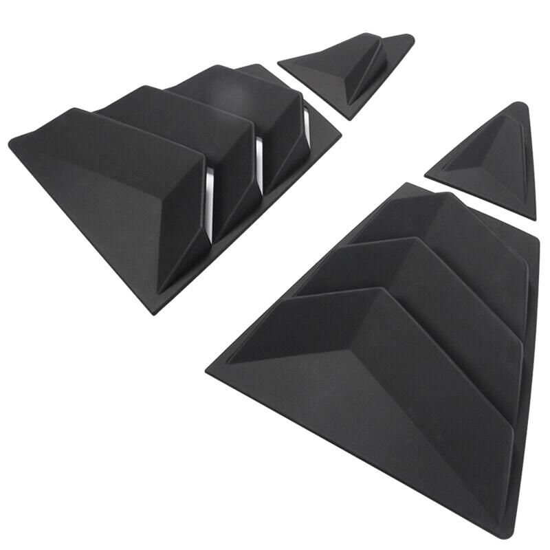 1 PCS Car Rear Side Vent Quarter Window Louver Shutter Cover Matte Black ABS Car Accessories For Toyota Corolla -