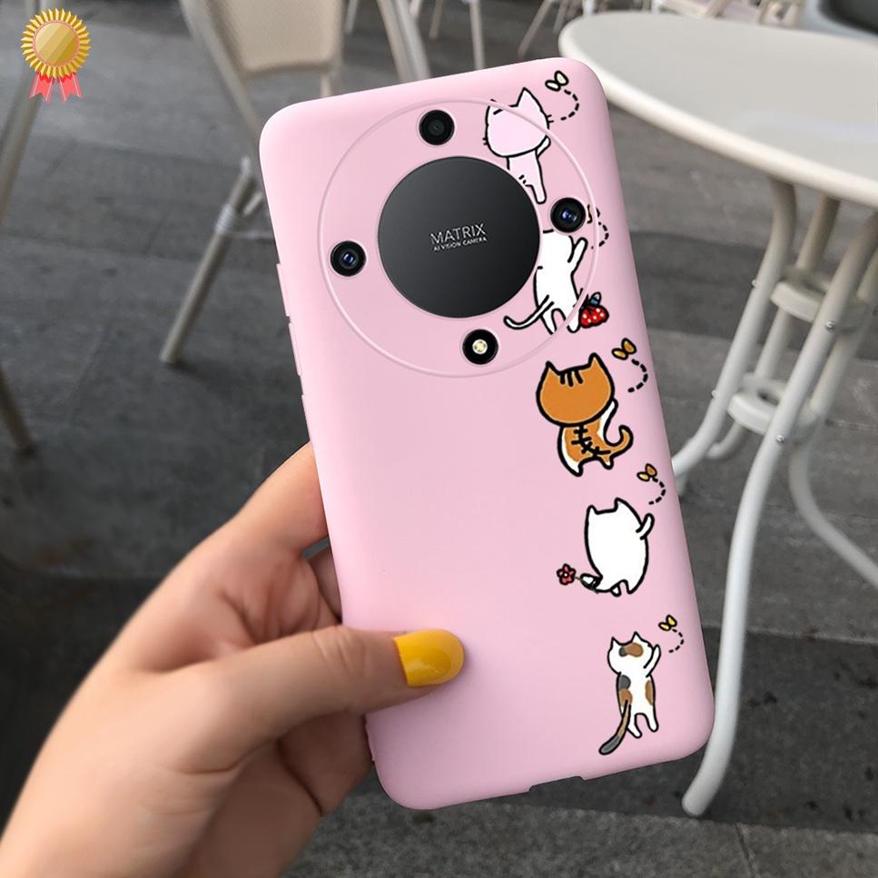 Luxury Case For Honor X9a Soft TPU Capa COOL New Cute Animal Painted Back Coque For Honor X9a X8A X7A 9XA 8XA 7XA  Bumper Bags