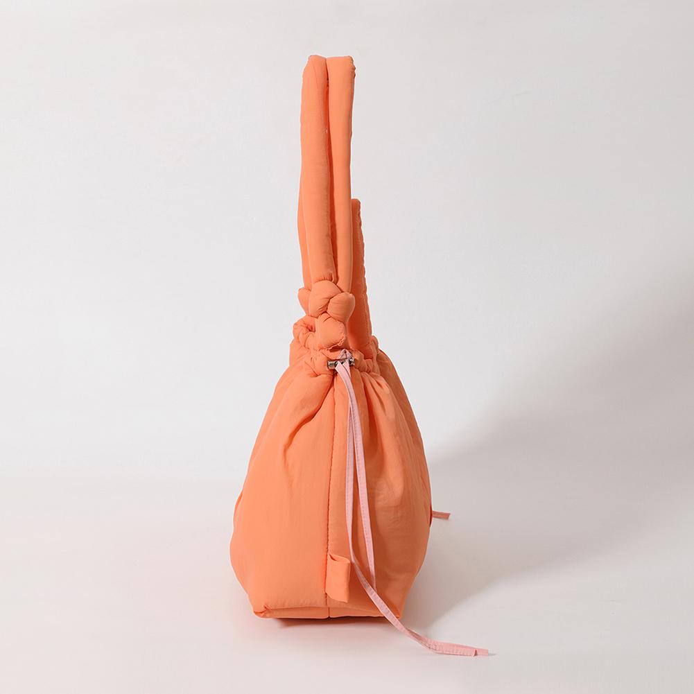 Puffer Tote Bag for Women Adjustable Strap Shoulder Bag Nylon Solid Large Capacity Puffy Purse for Shopping Travel