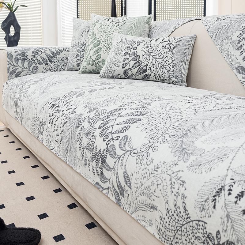 Qingdai Chenier Sofa Cushion Is Universal In All Seasons, Light Luxury, High-End Seat Cushion, Non-Slip Straight Row Sofa Cover Cross-Border