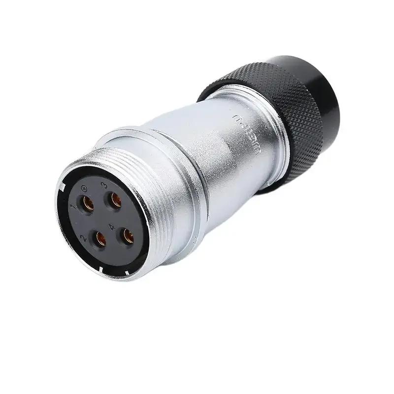 WEIPU WS32 TD+ZD 4 6 8 10 11 13 19Pin Docking Power Circular Connector M32 Soldering Single Wire Cable Adapter Aviation Plug