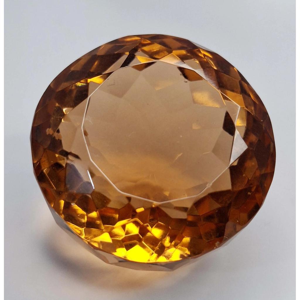 Round Cut Lab Created Imperial Topaz 190-192 Ct Beautiful Certified Gemstone