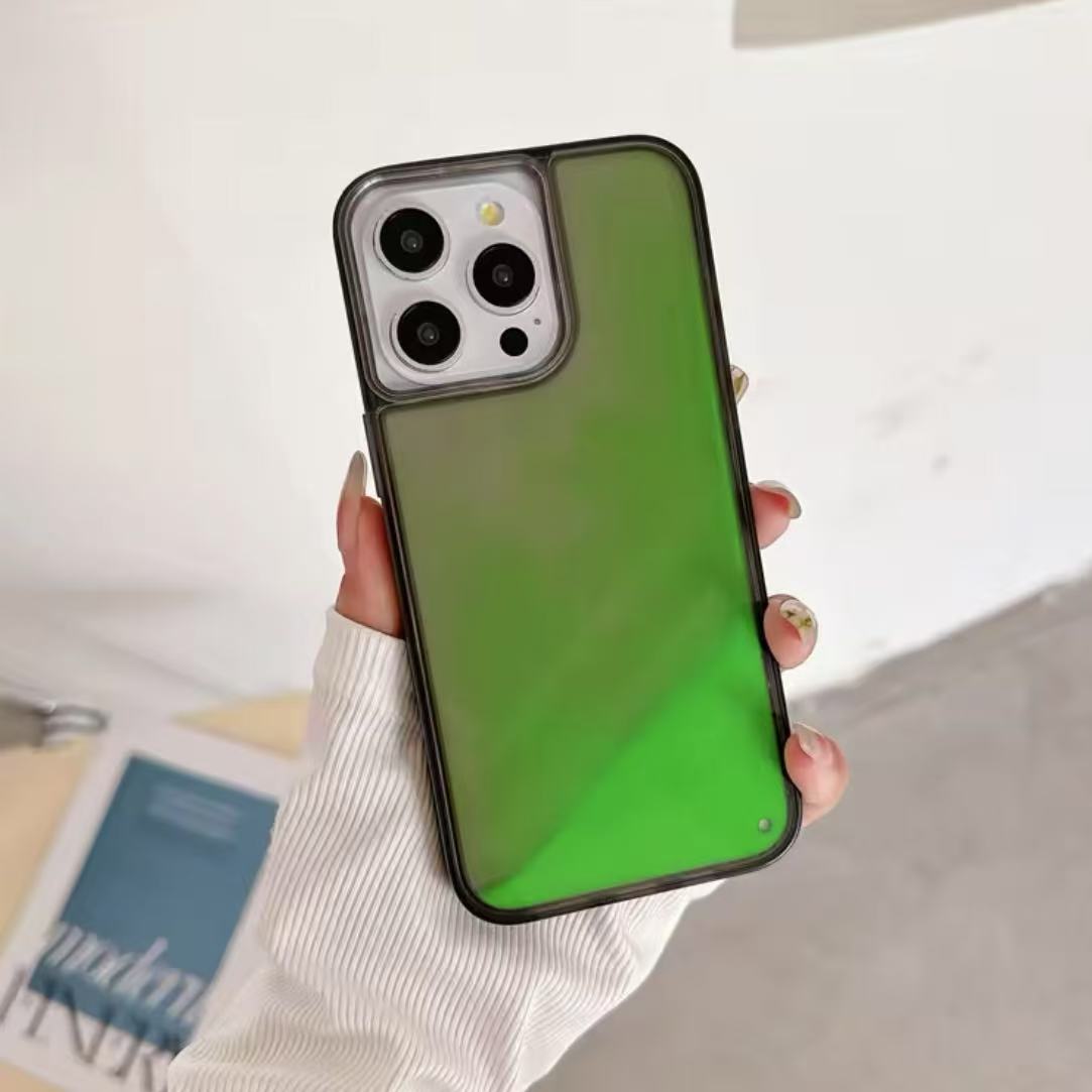 

Світловідбиваючий чохол з рухомим піском для iPhone 16 15 14 13 12 Pro Max Plus Кришка Світиться в темряві Рідкі Блискучі Блискітки Ударостійкий Чохол Fundas iPhone 16 Pro Max зелений