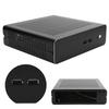 G60S HTPC Chassis Full Aluminum DCATX Power Supply MiniITX Case for Desktop Computer(Noir USB2.0)