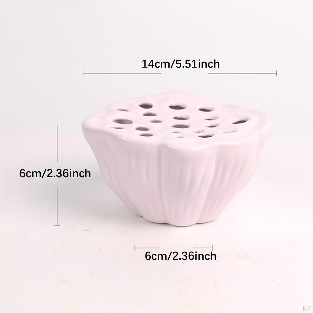 Arrangement of Flower Flowers Creative Floral Holder, Stable Ceramic Pot for Living Room,