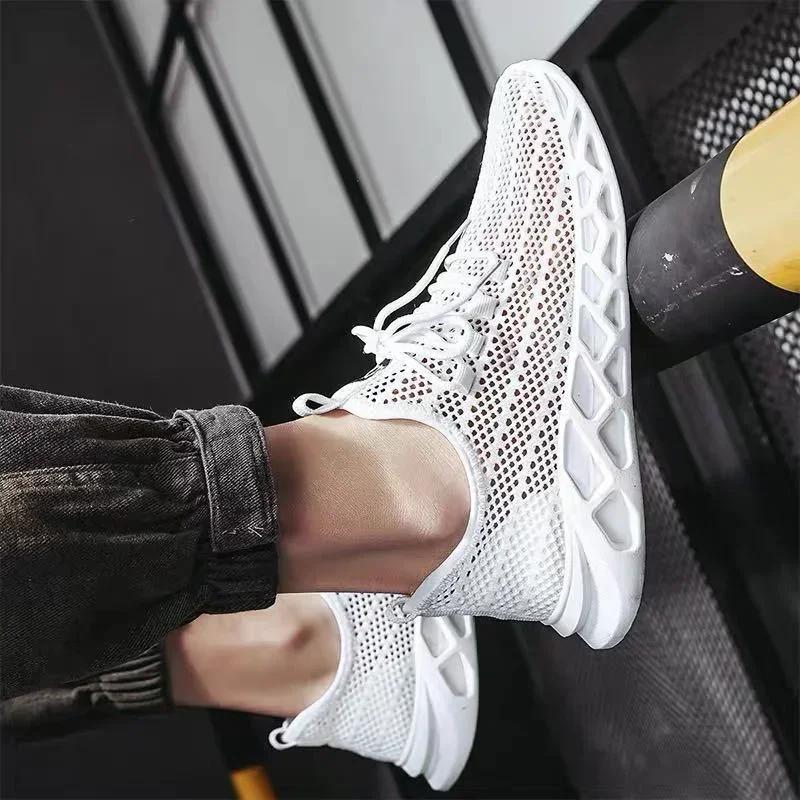 Fashion Men's Shoes Casual Mesh Summer Sneakers Breathable Lightweight Tenis Men Walking Sneaker Comfortable Masculino Zapatillas Hombre
