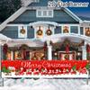 Christmas Outdoor Banner Flag Merry Christmas Decoration for Home 2026 Xmas Ornament Navidad Natal Noel Gift Happy New Year 2026
