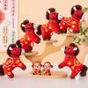 Red Color Plush Horse Keychain Plush Materia Zodiac Pony Figurine Horse Doll Pendant  Bag Pendant