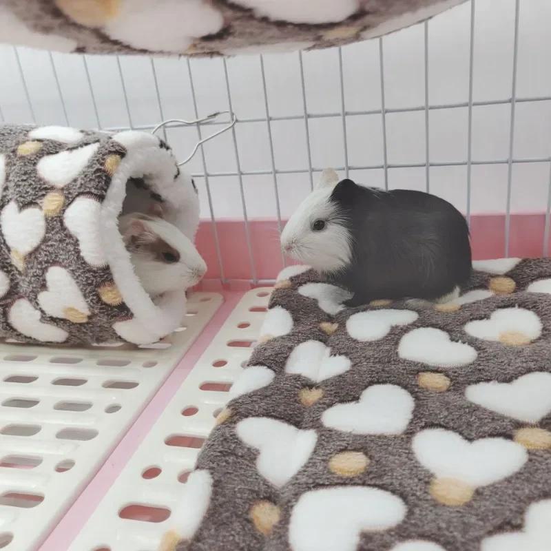Pet Channel Nest Hamster Warm Channel Flower Branch Mouse Sugar Glider Mink Guinea Pig Guinea Pig Ultra-soft Plush Tunnel Nest
