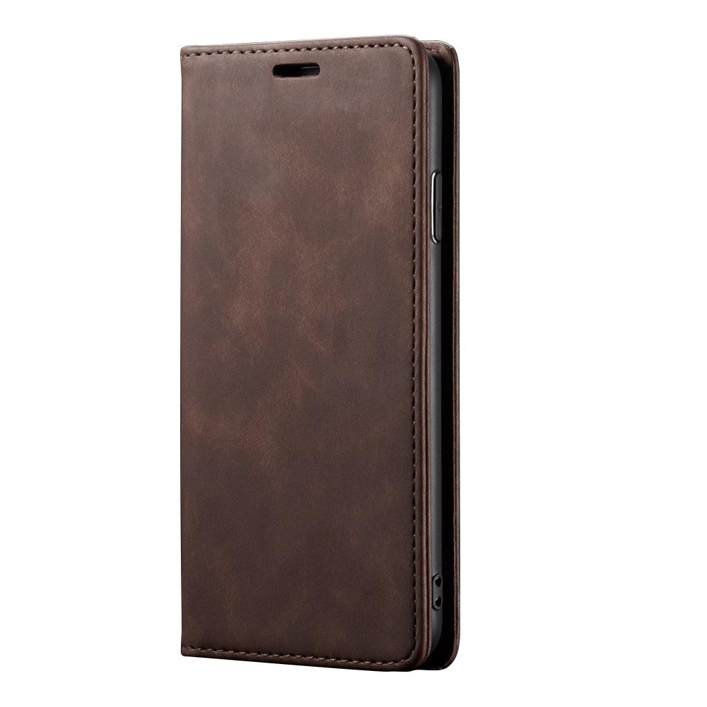 Phone Case Leather Phone Cover Retro Frosted Mobile Holder