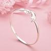 925 Sterling Silver Dolphin Bangle Fashion Jewelry