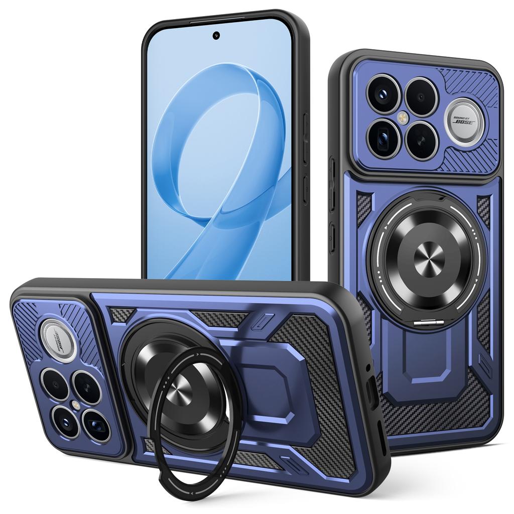 Für Xiaomi Poco F8 Ultra / Redmi K90 Pro Max 5G Magnetische Hülle Rotierbarer Ständer TPU + PC Handyhülle