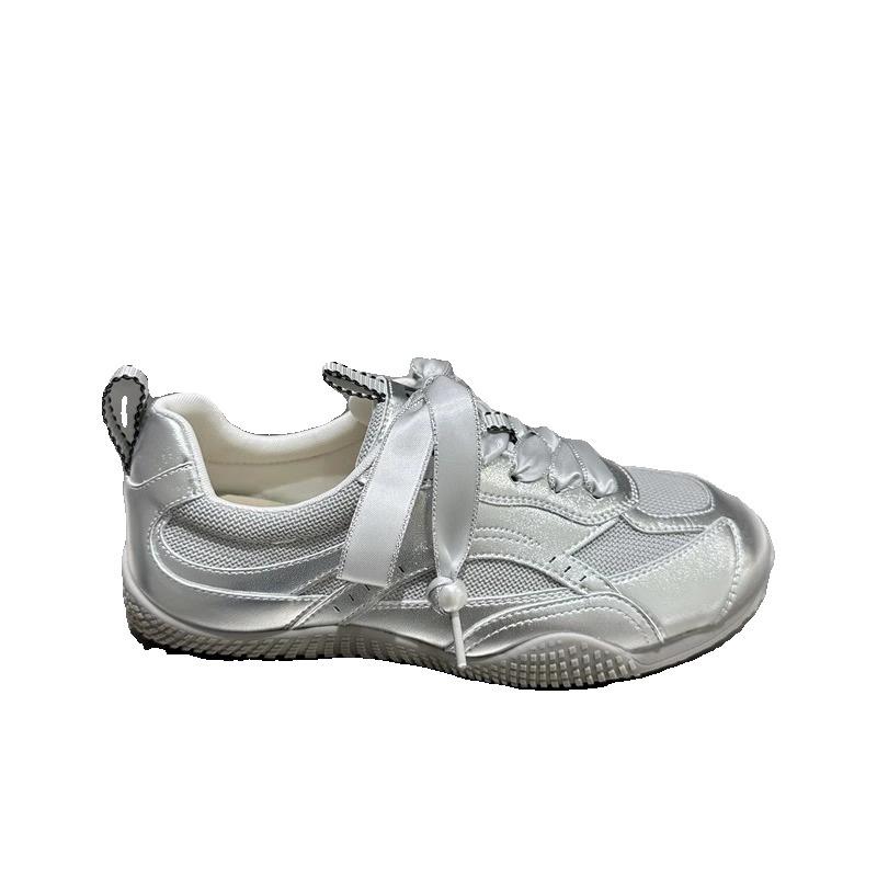 Women's 2024 Summer Mesh Breathable White Casual Sneakers - Forrest Gump Style.