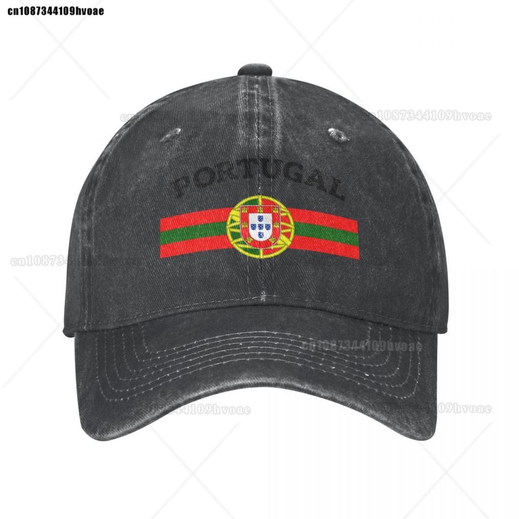 Portugal Soccer Team Flag Portuguese Shield Crest Baseball Cap Vintage Distressed Denim Snapback Hat for Caps Hat