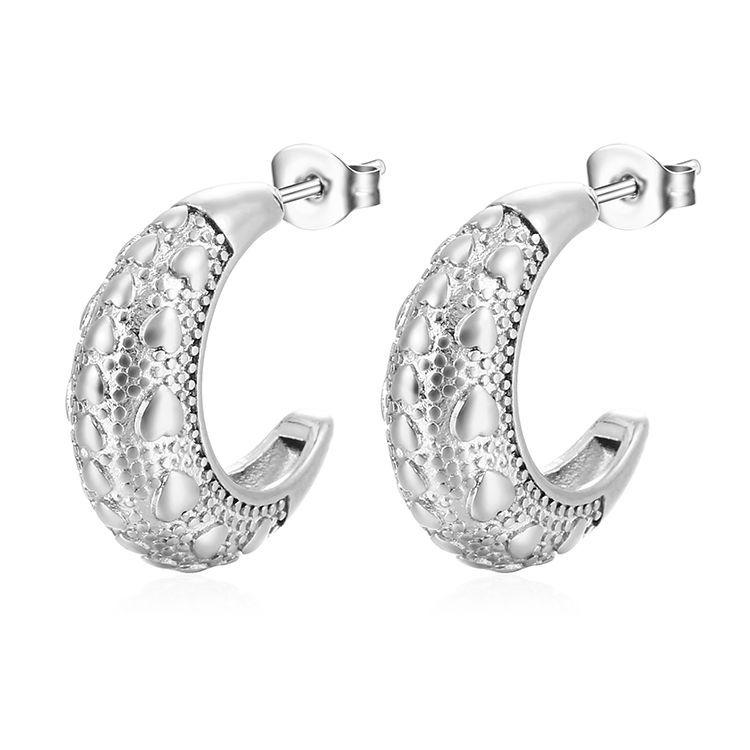 

Премиальные круглые серьги из нержавеющей стали в французском ретро-стиле с принтом «Love», женский тренд легкой роскоши, серьги 18 карат