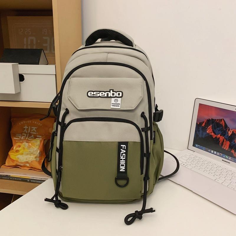 New Japanese ins tooling trend high school student backpack large capacity outdoor sports break backpack men