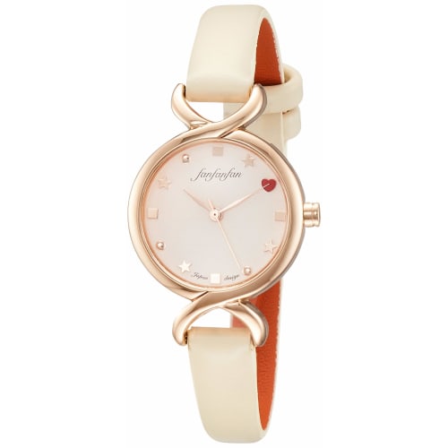

ALIAS F3 Classic Analog Waterproof Watch with Leather Strap, FP004BE7, Women s, White
