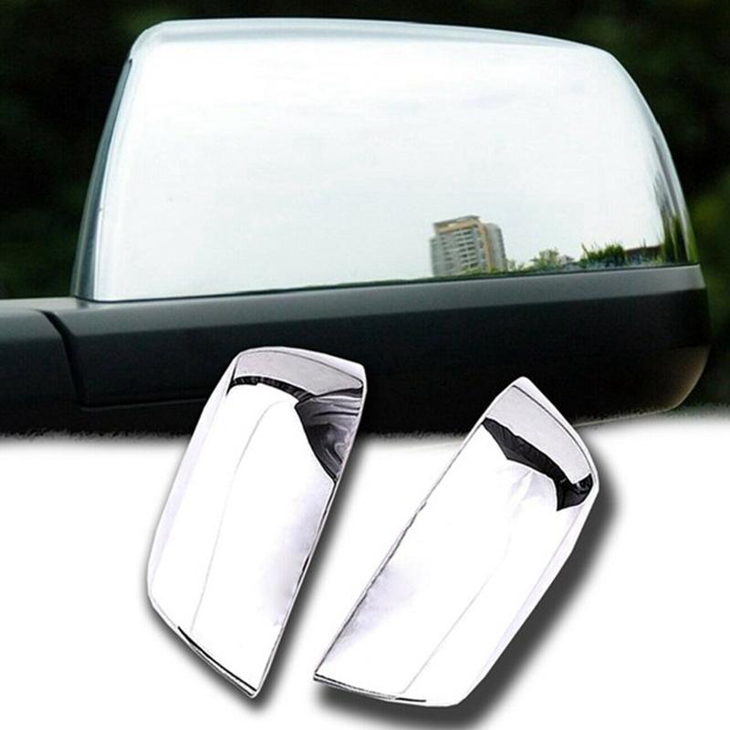RR-Chrome ABS Car Side Rearview Mirror Cover Trim For Toyota- Sequoia 2007-2020