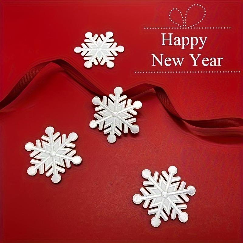 10 ks nažehlovacích nášivek Sněhová vločka - Vyšívané dekorace pro DIY našívací hobby, Vánoční doplňky na oděvy, tašky, klobouky a další