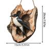 1Pc Vintage 2D Bird Wooden Signage 8In Farmhouse Wall Decoration Garden Flower Bird Market Porch Home Photo Background