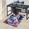 1pc Unicorn Rainbow Office Chair Mat - Anime Cartoon Design, Non-Slip Carpet for Home and Office Decor, Suitable for All Seasons.H019