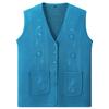 Middle Aged and Elderly Women's Spring Autumn Thin Vest Elderly Cardigan Vest Loose Plus Size Grandma Knit Cardigan Outfit