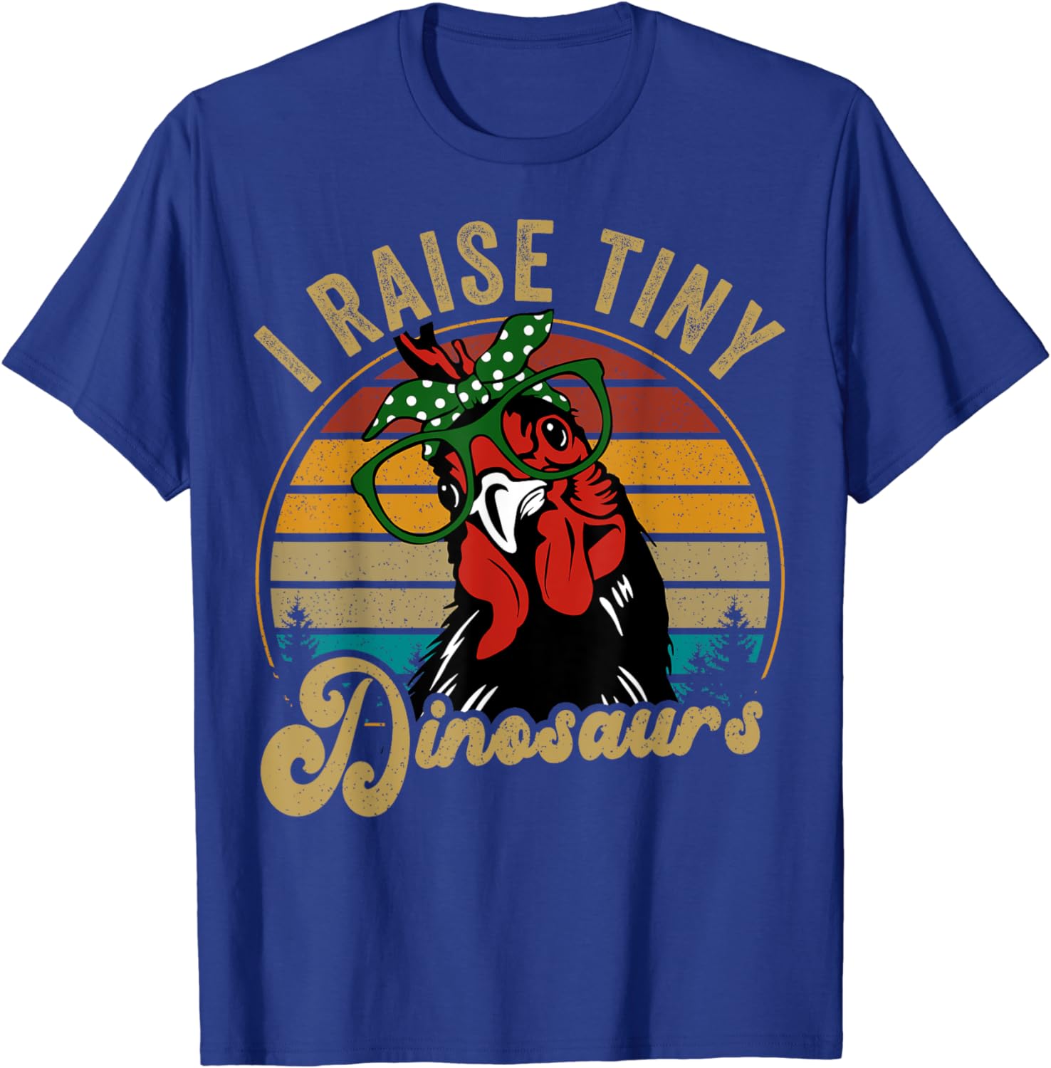 

ChickenShirt I Raise Tiny Dinosaurs Funny Mama Hen Farm Mom TShirt L