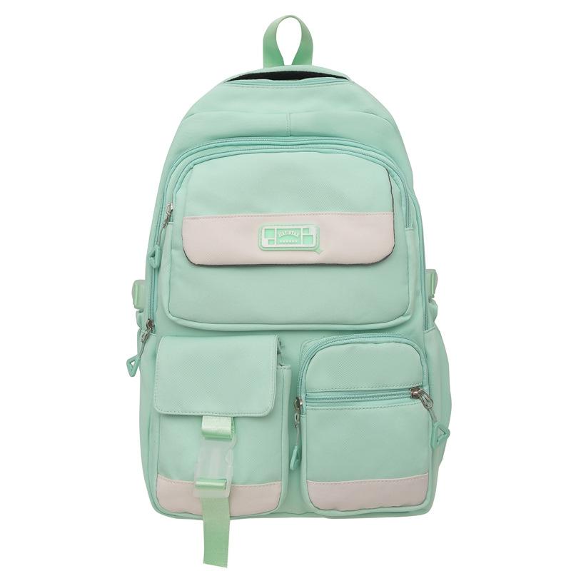 Schoolbag College Student Women's Backpack Simple High-value College Backpack Girls Large-capacity Middle School Student Schoolbag Campus Style