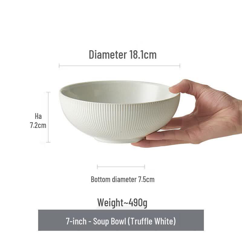 ZISIZ Ceramic Soup Noodle Bowl