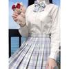 Grid Shaped High Waisted A- line Skirt Plaid High Waist Preppy Style A- line Skirt