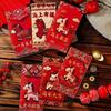 6 Pcs New Year Red Envelope 2026 Chinese Spring Festival Hongbao Traditional Lucky Money Packets Horse Year Money Pouch Decor