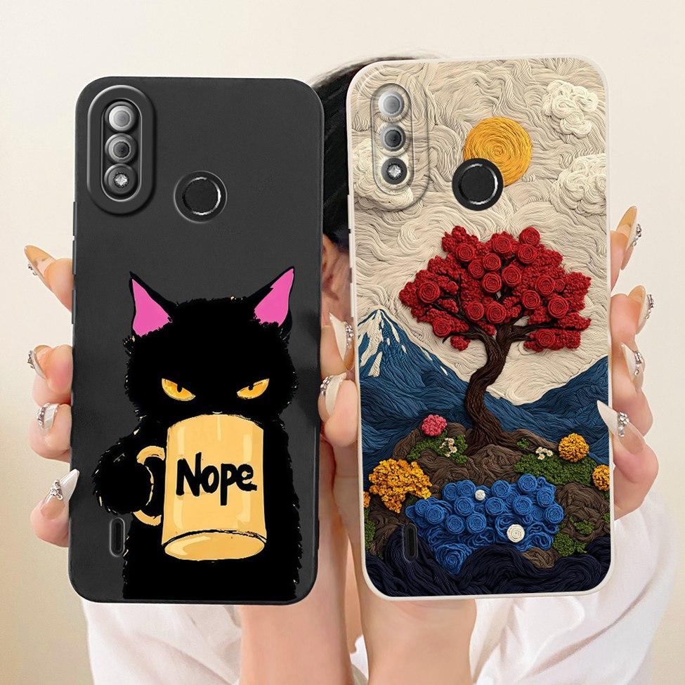 For ITEL A56 Pro Case For ITEL A56 Cover Luxury Fashion Cool Kawaii Cute Painted Silicone Phone Casing
