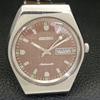 AUTOMATIC VINTAGE SEIKO 6309A JAPAN MENS BROWN COLOR DIAL WATCH a500840-5 R154-a500840