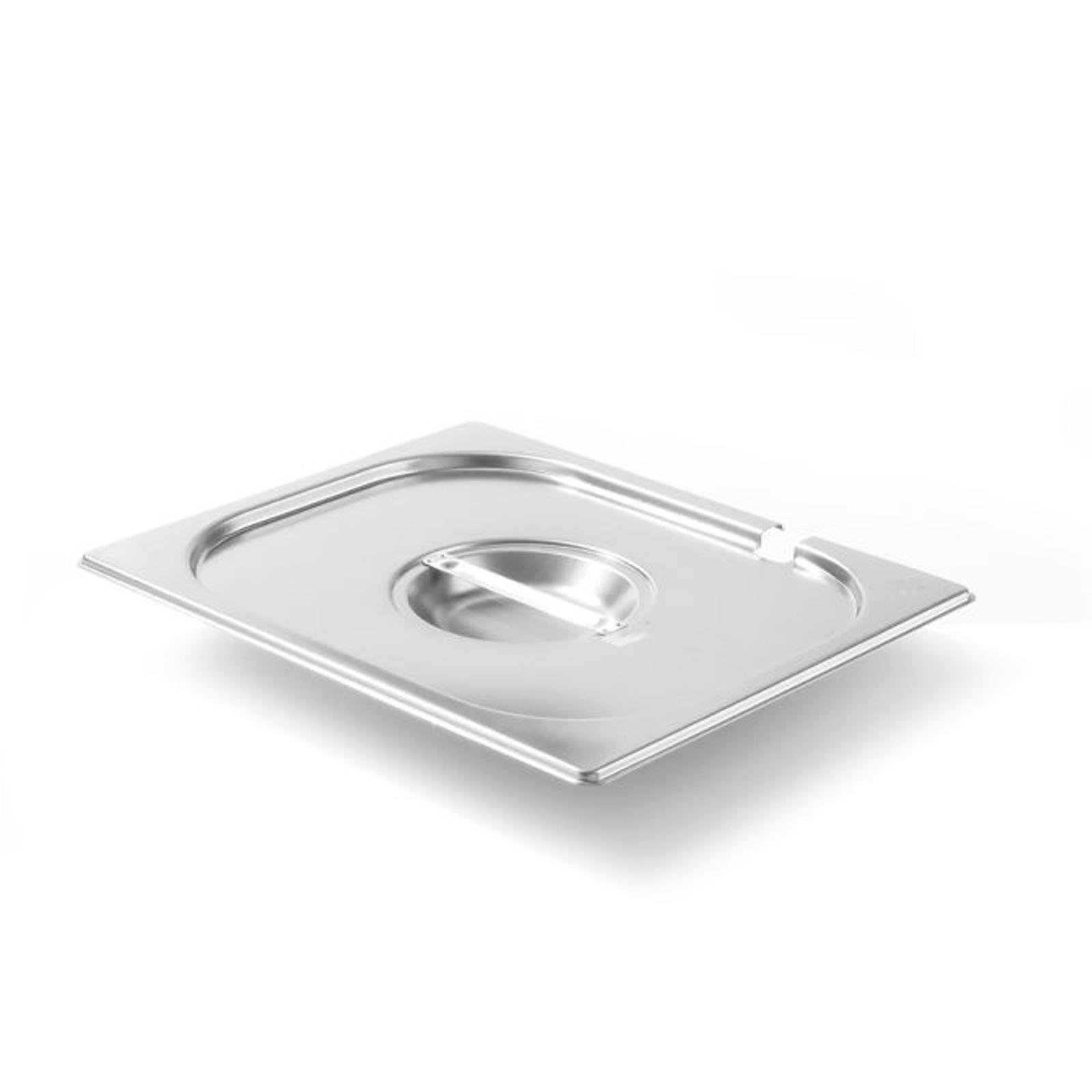 Stahldeckel für GN Kitchen Line mit Aussparung für Schöpfkelle GN 14 Hendi 806951
