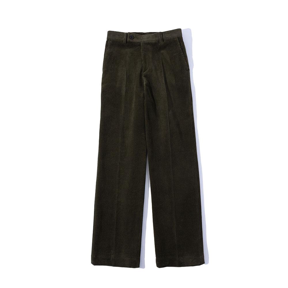 BALANT Classic Corduroy Straight Pants - Khaki