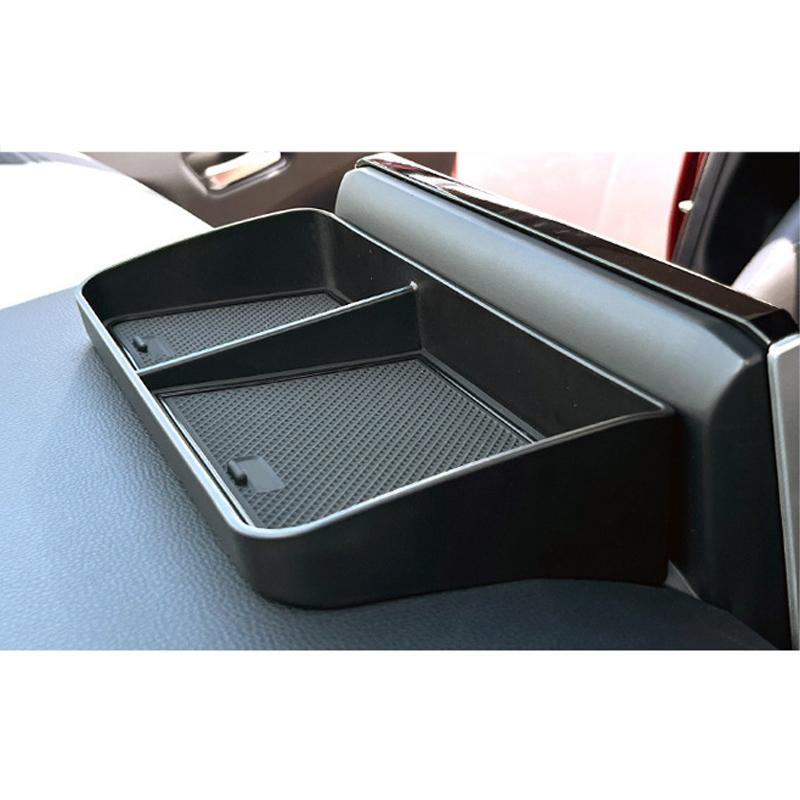 Car Front Console Dashboard Storage Tray Box Black Plastic Fit for Toyota Corolla