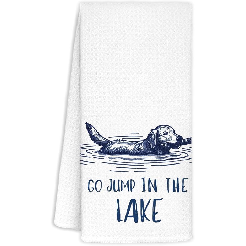 French Bulldog Kitchen Towel Decorative,Can I Have A Bite Funny French Bulldog Gifts Dish Towels, Dog Mom Lover Gifts Hand Towels Drying Cloth for Dog-lake Dog