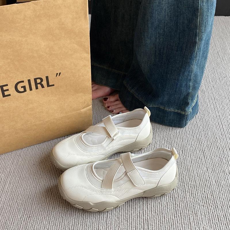 Women Ballet Style Mary Jane Flat Shallow Mouth Casual Sports Dad Shoes