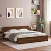 VidaXL Bed Frame with Headboard Brown Oak 160x200 Cm 3207475