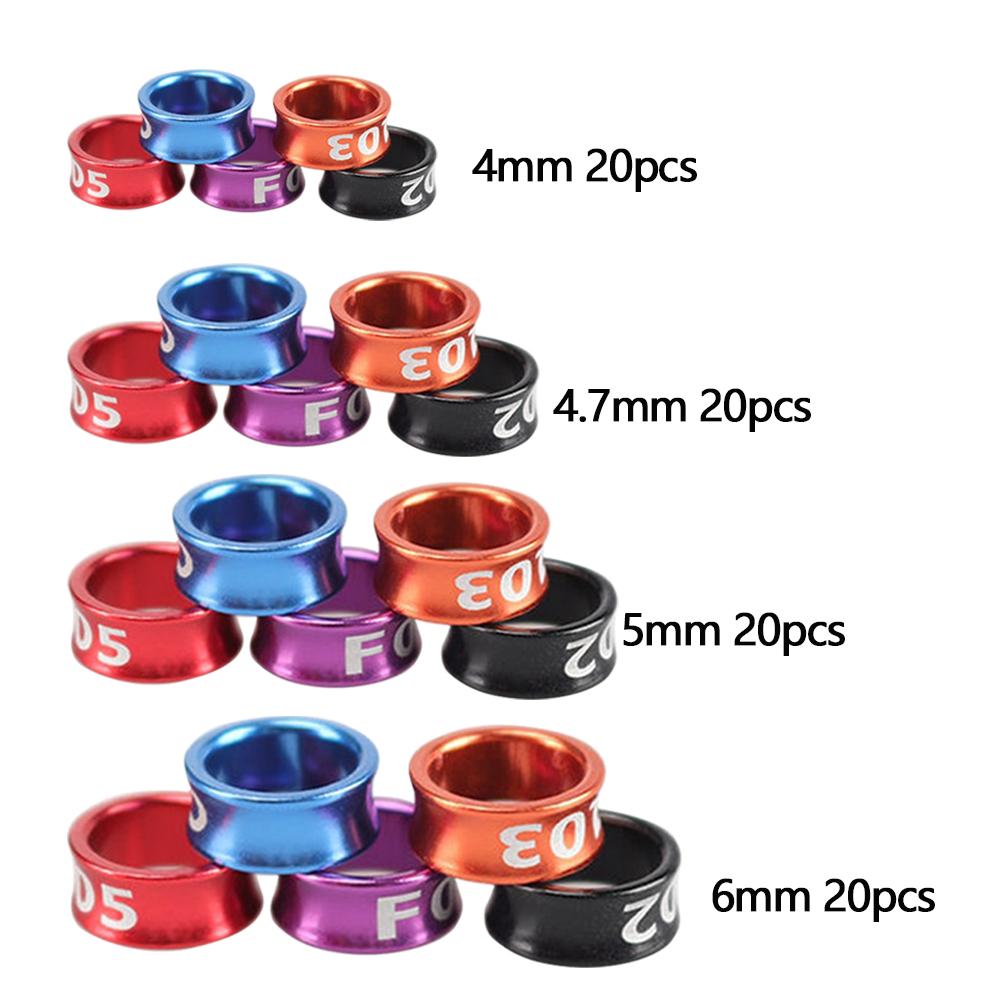 20 Stück 4mm/4.7mm/5mm/6mm Mit nummerierten Aluminium Vogel Tauben Fußring Outdoor Flugtrainingswerkzeug Wettbewerbsidentifikationsetikett