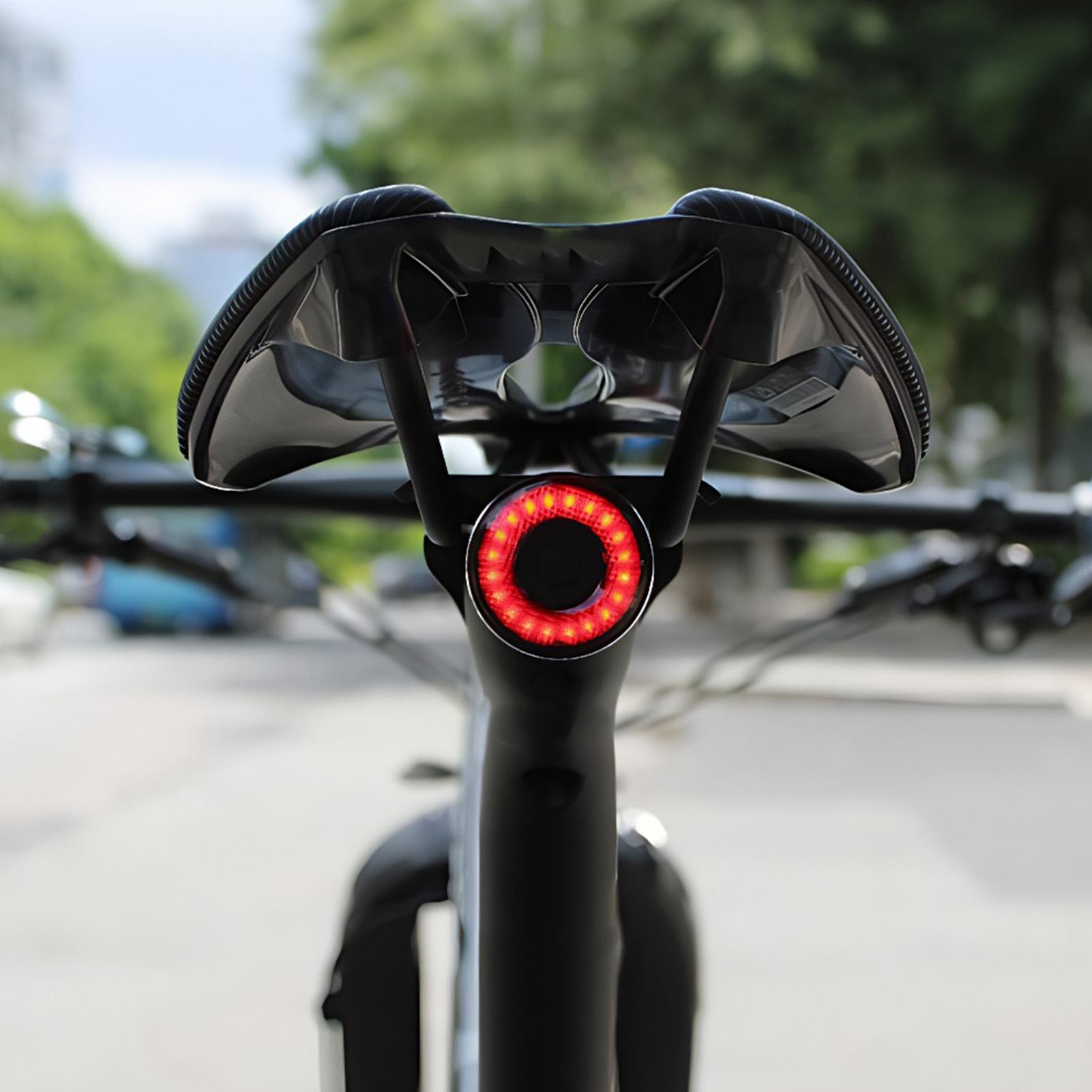 Bike Tail Light Smart Bike Tail Sensing Light Cycling Brake Sensing Lamp for Riding Mountain Road Daily Commuting Camping China Mainland