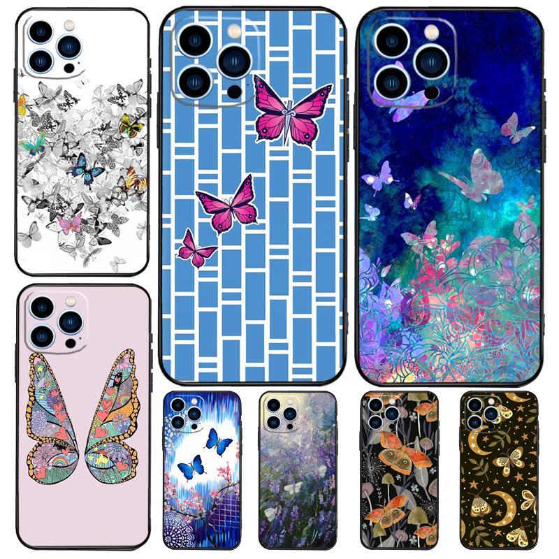 Beautiful Butterfly Case For OPPO Reno 14 F 13 12 11 10 Pro 8T 8 7 Lite Cover For OPPO Find X8 X6 X5 X9 Pro Coque